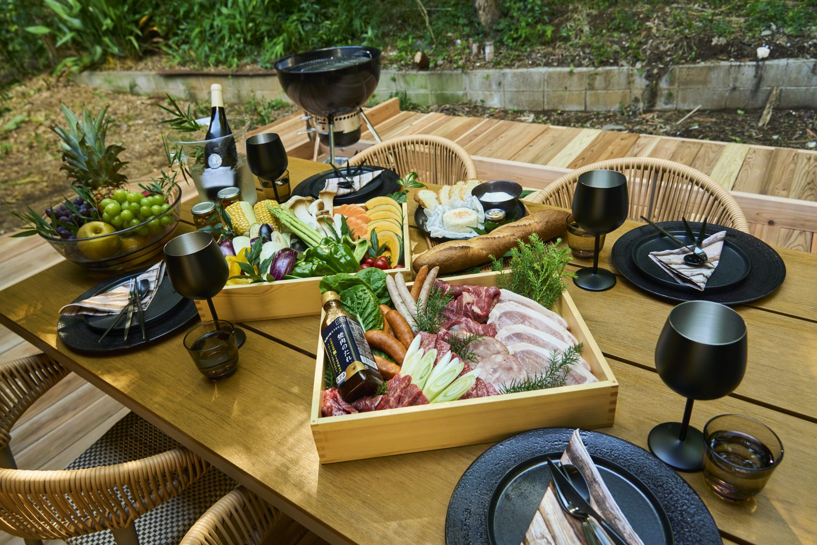 庭で愉しむBBQ